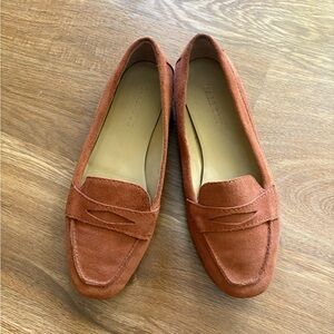 Talbots Terracotta Suede Loafers